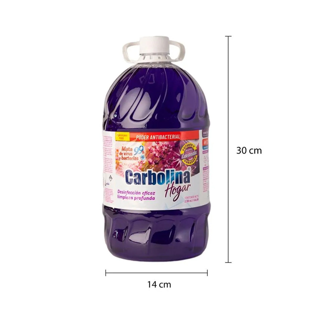 Carbolina Hogar Desinfectante con Aroma – Brisa del Bosque, Cítrico y Lavanda, Elimina Bacterias y Parásitos, Fórmula Concentrada, Presentación 1 Galón