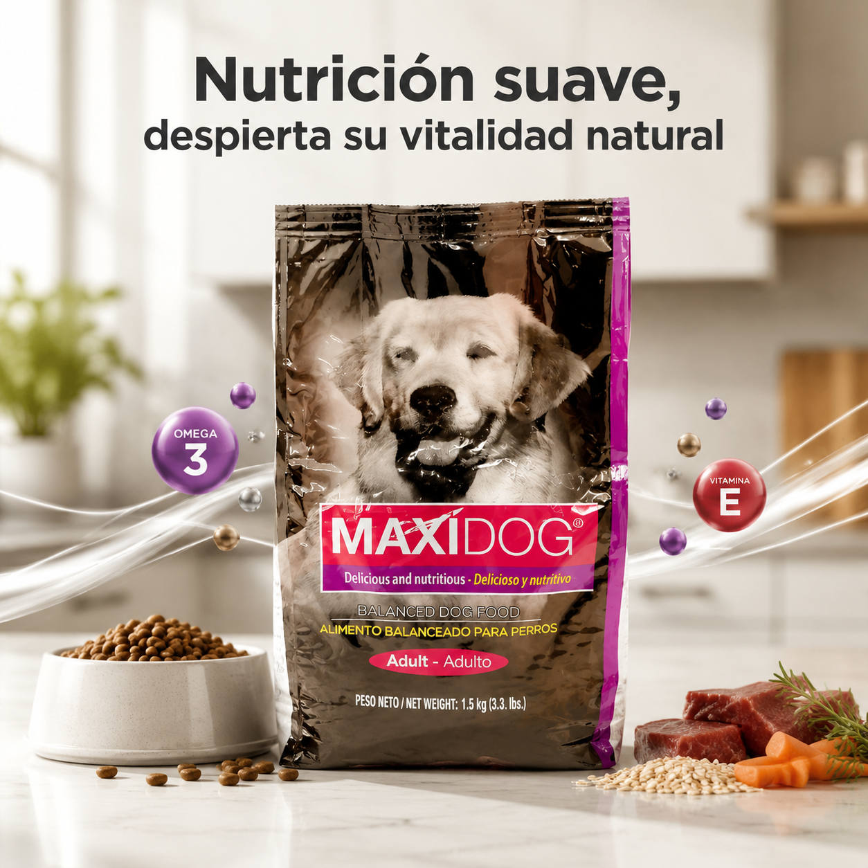 Maxi Dog Adulto – Alimento Balanceado para Perros Adultos, Nutrición Completa y Equilibrada, para Todas las Razas