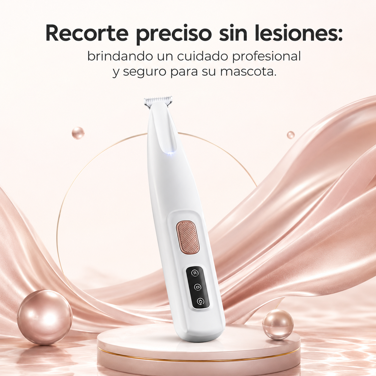 Cortapelos recargable e impermeable para perros y gatos – ideal para patas, ojos y zona trasera