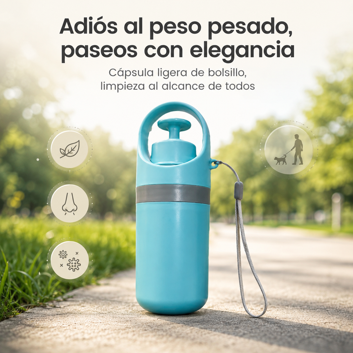 Recogedor de Heces Portátil para Perros – Dispensador con Bolsas