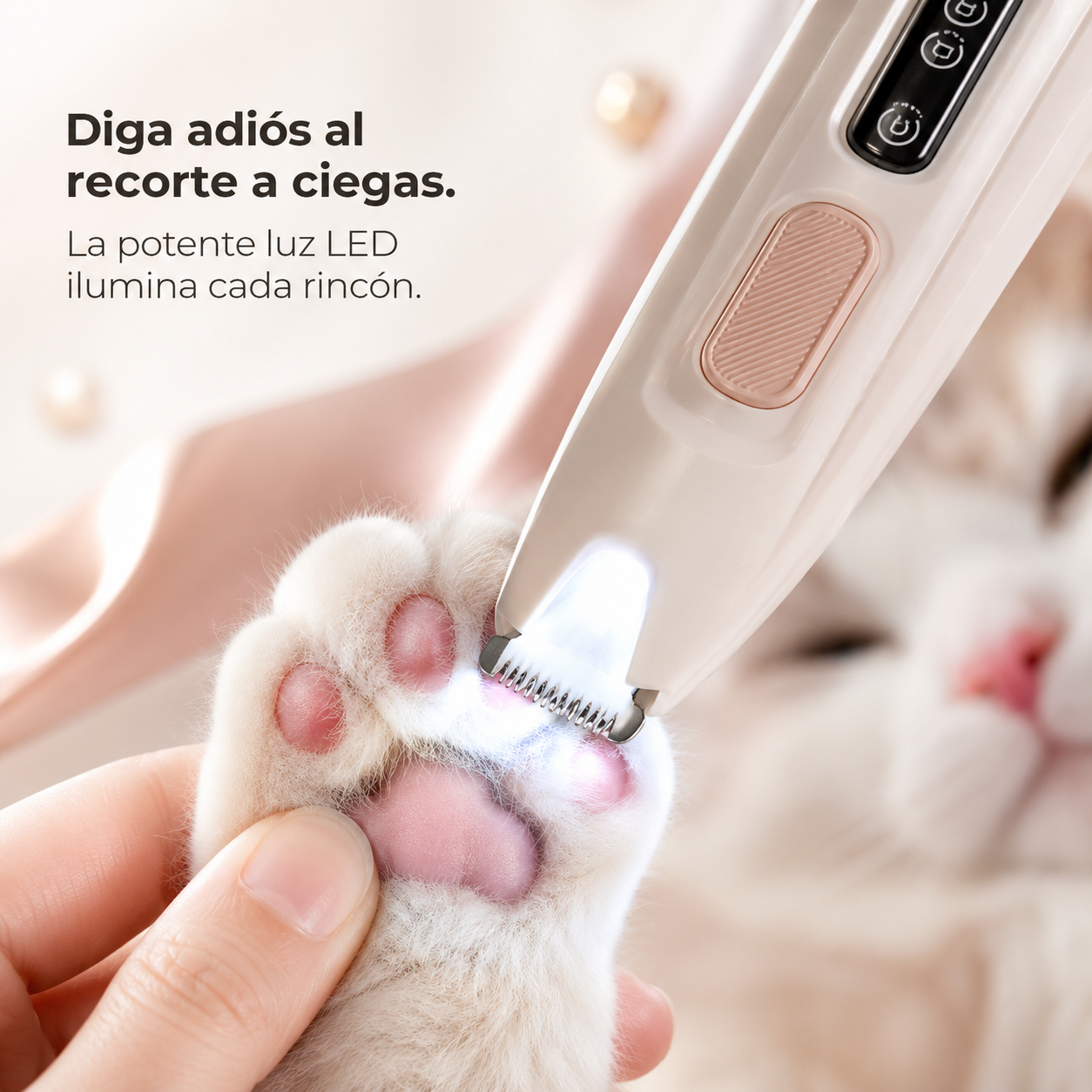 Cortapelos recargable e impermeable para perros y gatos – ideal para patas, ojos y zona trasera