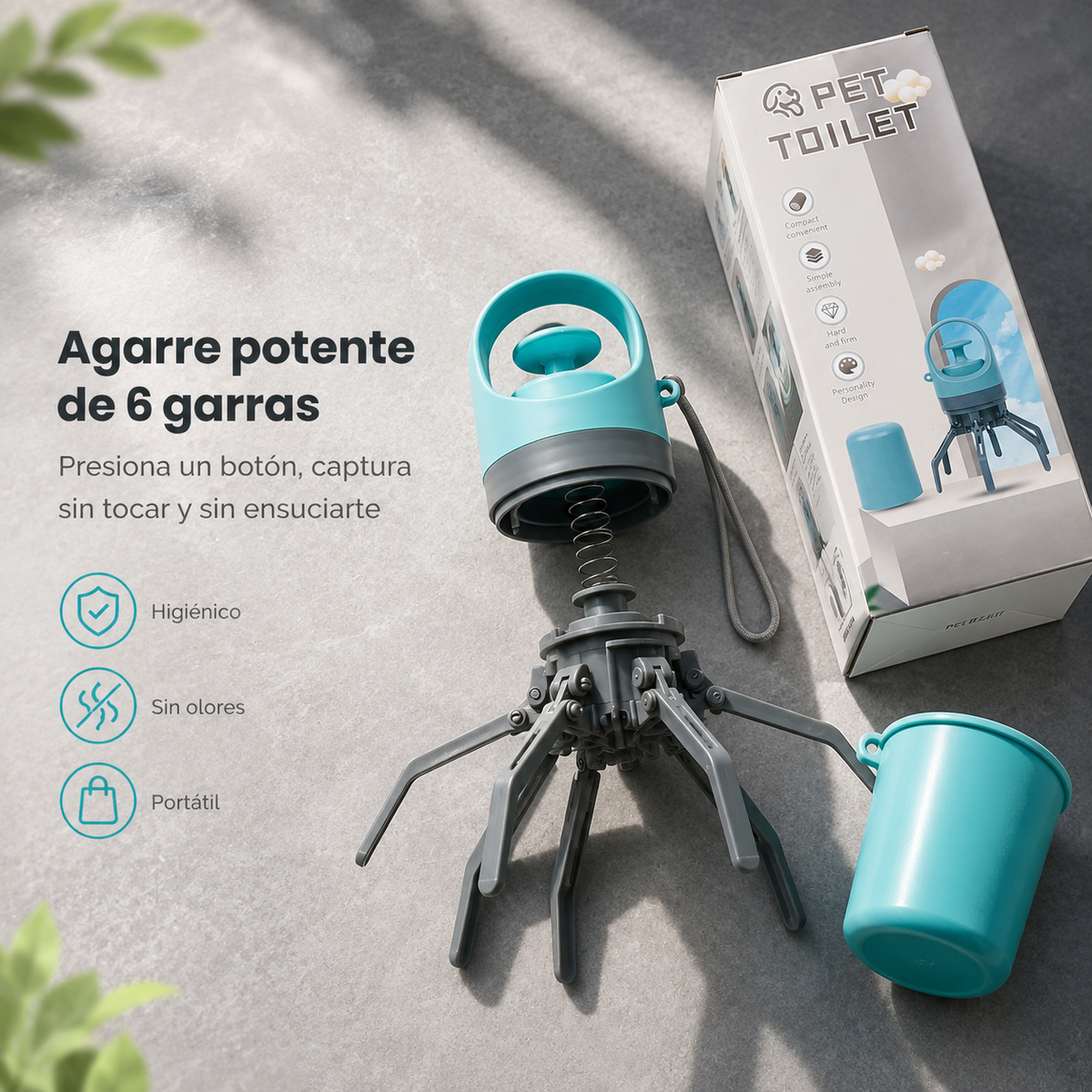 Recogedor de Heces Portátil para Perros – Dispensador con Bolsas