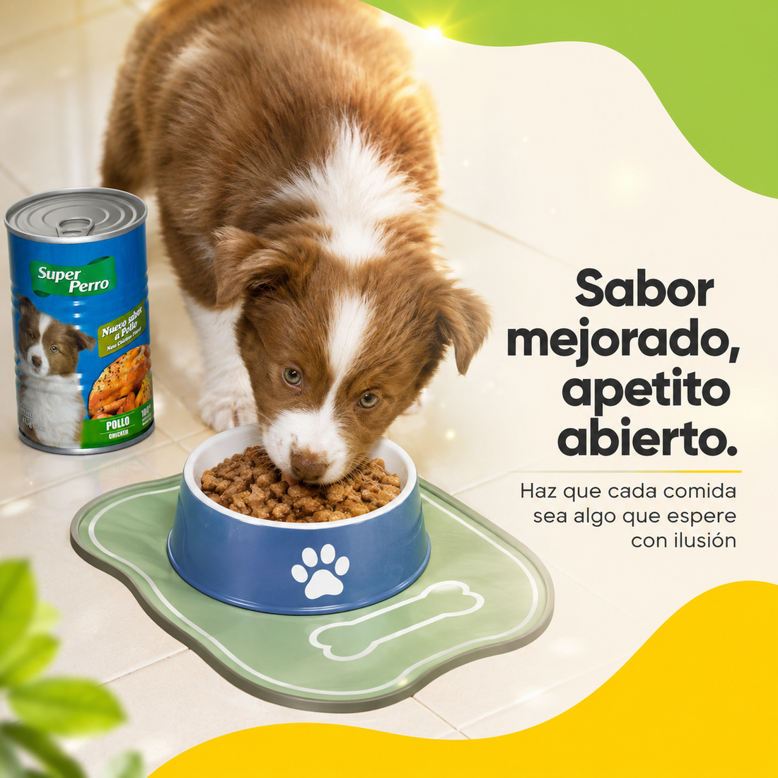 Super Perro Carne Enlatada Sabor Pollo – Alimento Húmedo para Perros Adultos, Trozos Tiernos en Salsa, Nutrición Completa y Balanceada