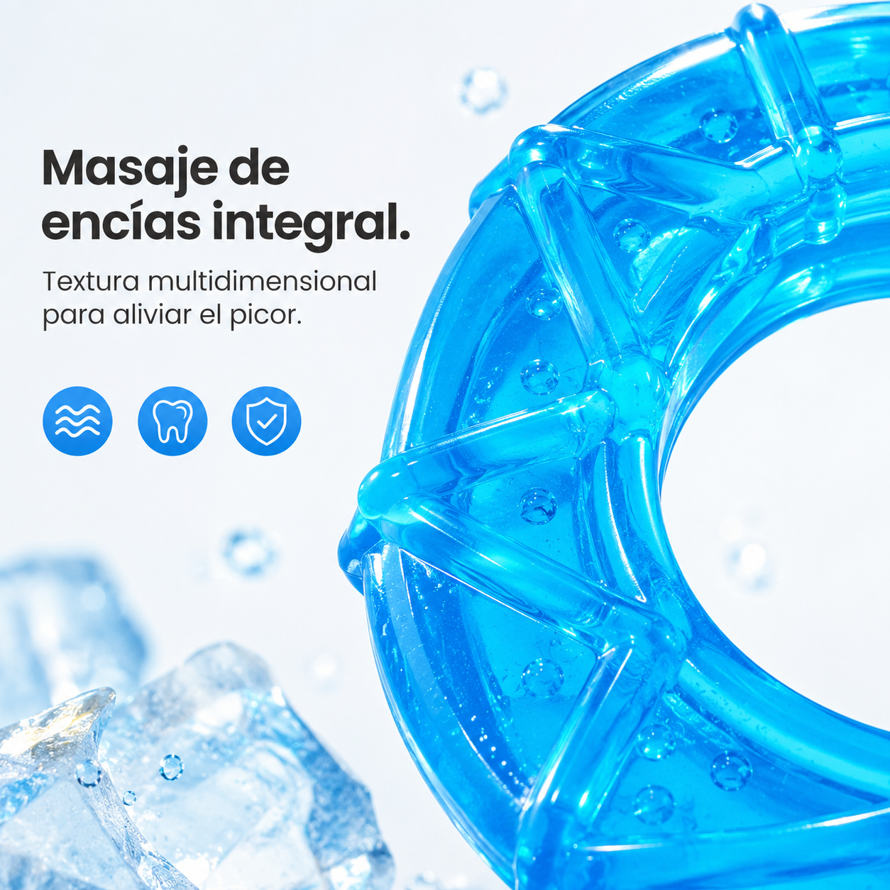 Paleta congelable para perros – juguete para morder y refrescar, se llena de agua y se congela