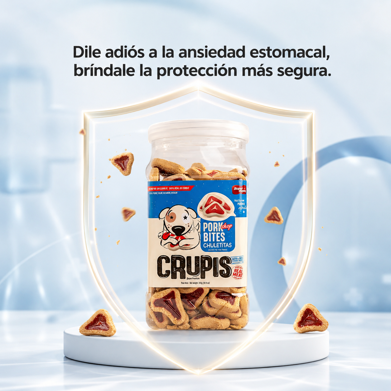 Bocadillos para Perro Crupis – Chuletitas y Tocinetas, Snacks Suaves y Deliciosos, Múltiples Sabores, Ideales para Entrenamiento y Premios
