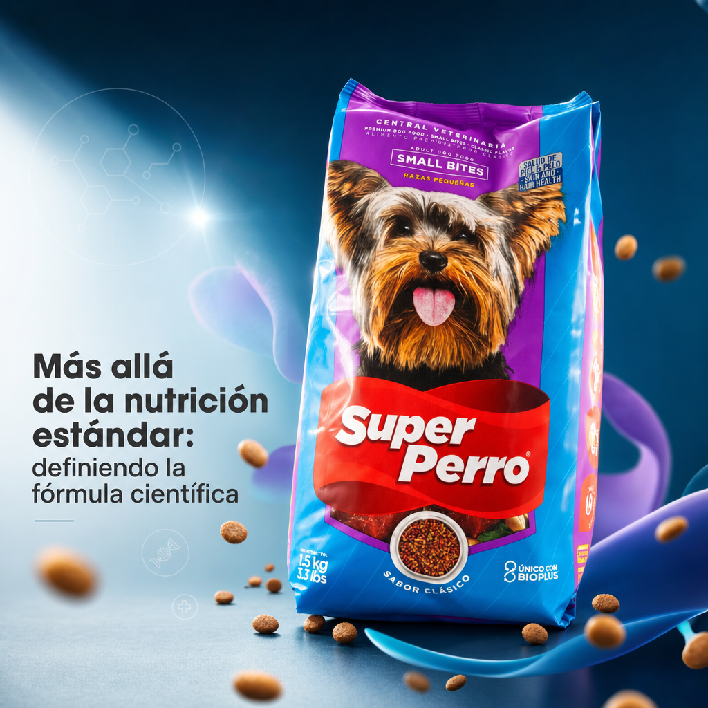 Super Perro Adulto Small Bites – Alimento Balanceado para Perros Adultos de Razas Pequeñas, Croquetas Pequeñas, Nutrición Completa sin Granos