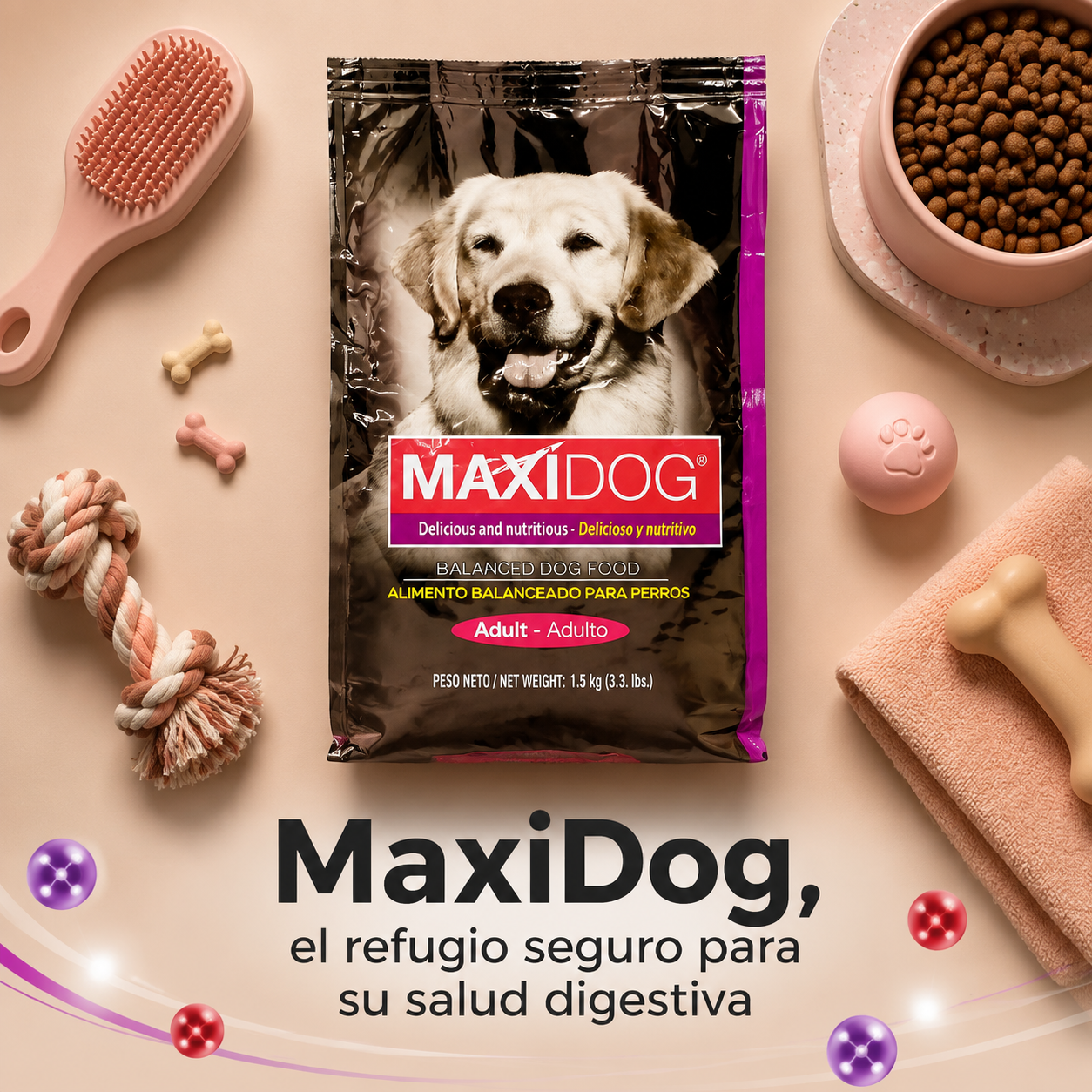 Maxi Dog Adulto – Alimento Balanceado para Perros Adultos, Nutrición Completa y Equilibrada, para Todas las Razas