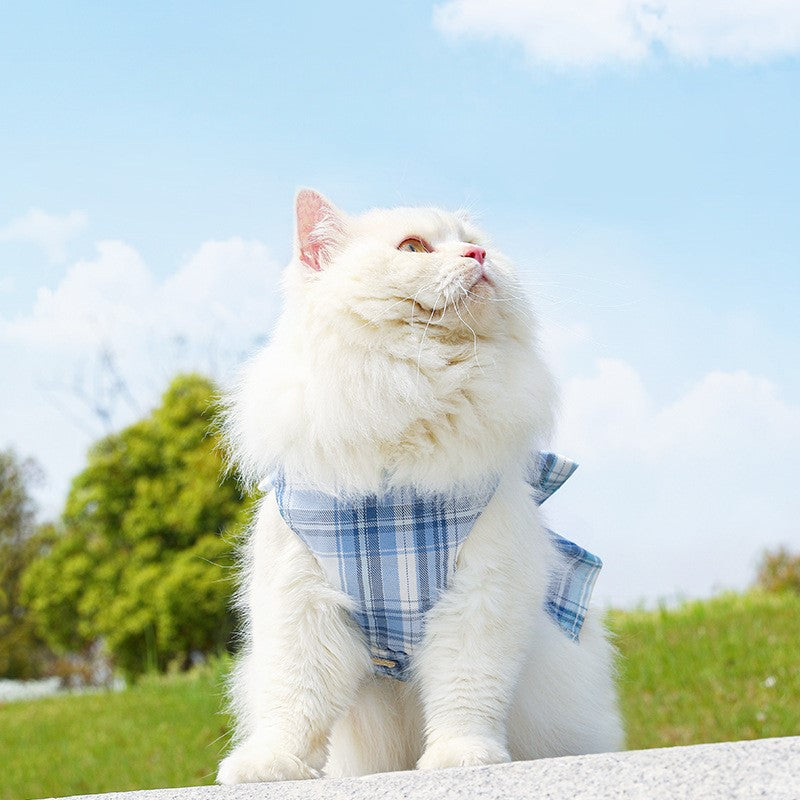 Arnés con Falda Estilo JK para Perros y Gatos – Correa Incluida, Tela de Poliéster, Múltiples Colores y Tallas, Ideal para Paseos Diarios, Venta al por Mayor