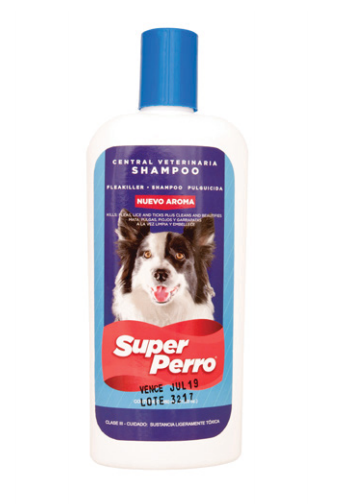 Champú Antipulgas para Perros Super Perro – Fórmula Suave con Aceites Naturales, Elimina Pulgas y Garrapatas, Deja el Pelaje Brillante y Saludable