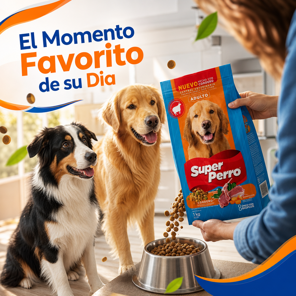 Super Perro Alimento Balanceado para Perros Adultos – Cordero, Proteína de Alta Calidad, Receta Sin Granos, Nutrición Completa para Todas las Razas