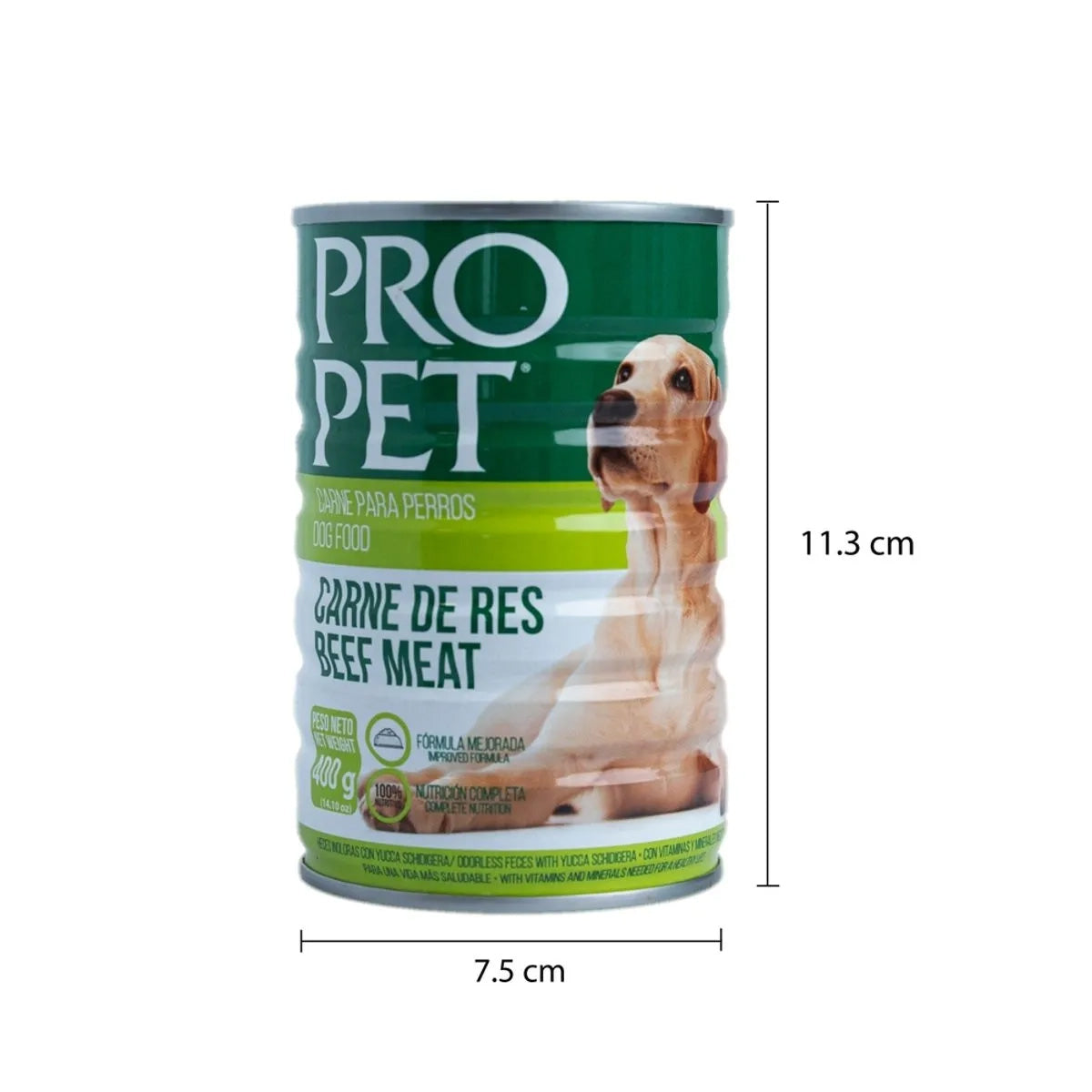 Pro Pet Alimento Húmedo para Perros – Lata de Carne de Res, Comida Premium con Proteína Real, Sabor Irresistible