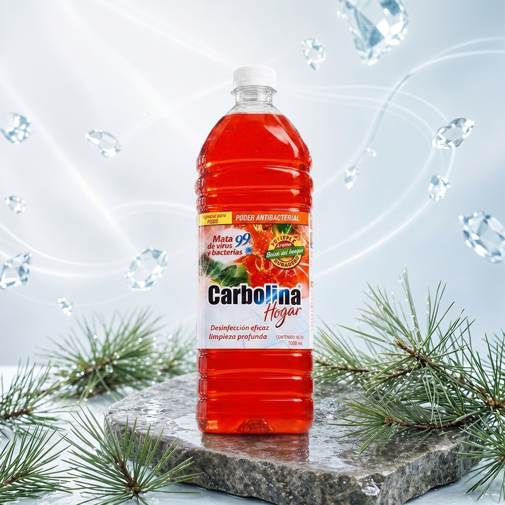 Desinfectante para el Hogar Carbolina Hogar – 1L Brisa del Bosque (También disponible en Cítricos y Lavanda) | Aroma Fresco, Elimina Bacterias, Multisuperficie